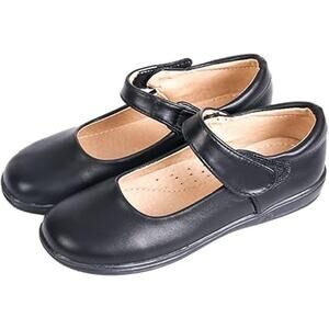 New Amtidy Toddler Girls Size 9.5 Black Mary Jane Latch & Hook Closure Shoes